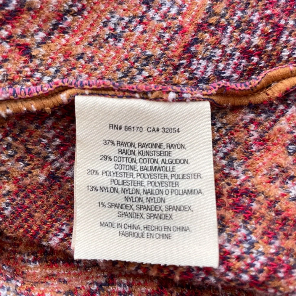 MOTH ANTHROPOLOGIE Women’s XS Paisley Print Knit Cardigan Sweater Blazer